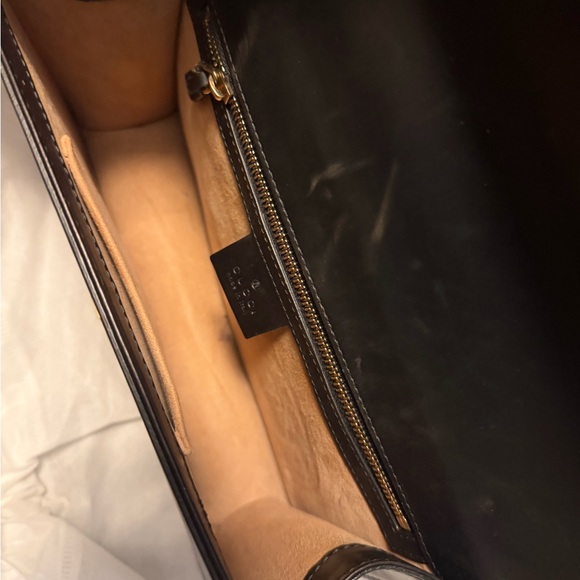 Gucci Black and Green Sylvie Shoulder Bag - Picture 7 of 8